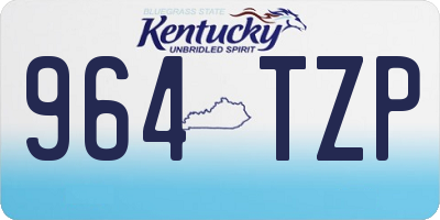 KY license plate 964TZP