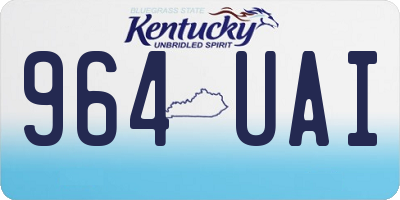 KY license plate 964UAI