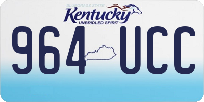 KY license plate 964UCC