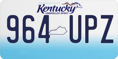 KY license plate 964UPZ