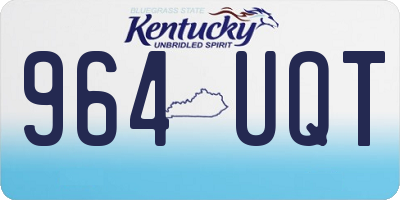 KY license plate 964UQT