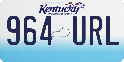 KY license plate 964URL