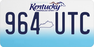 KY license plate 964UTC