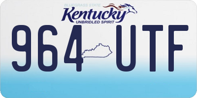 KY license plate 964UTF