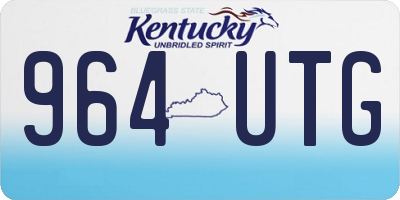 KY license plate 964UTG