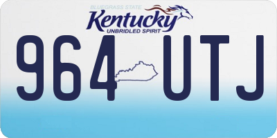 KY license plate 964UTJ
