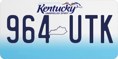 KY license plate 964UTK