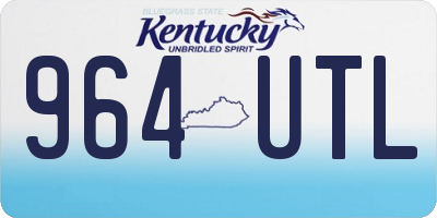 KY license plate 964UTL