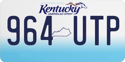 KY license plate 964UTP