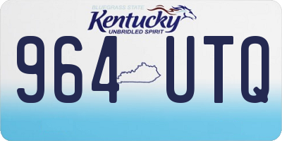 KY license plate 964UTQ
