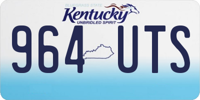 KY license plate 964UTS