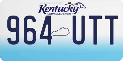 KY license plate 964UTT