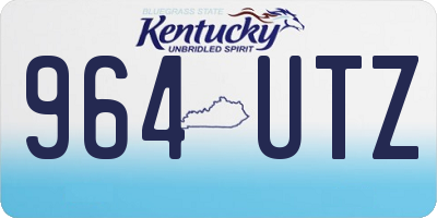 KY license plate 964UTZ