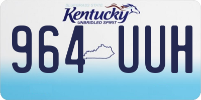 KY license plate 964UUH