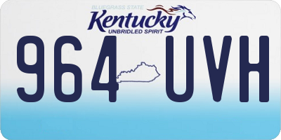 KY license plate 964UVH