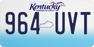 KY license plate 964UVT