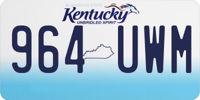 KY license plate 964UWM