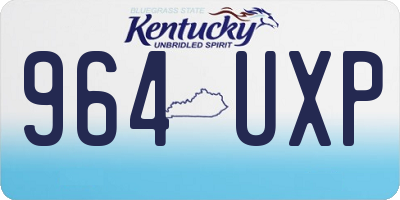 KY license plate 964UXP
