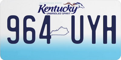 KY license plate 964UYH