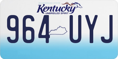 KY license plate 964UYJ