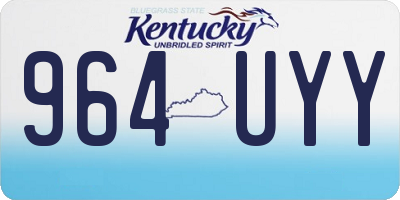 KY license plate 964UYY