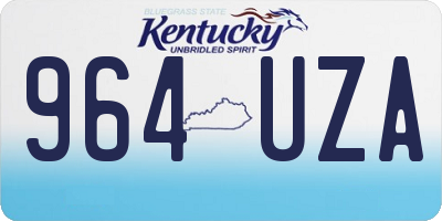KY license plate 964UZA