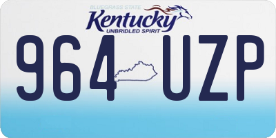 KY license plate 964UZP