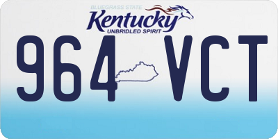 KY license plate 964VCT