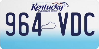 KY license plate 964VDC