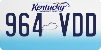 KY license plate 964VDD