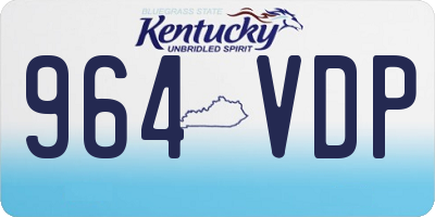 KY license plate 964VDP