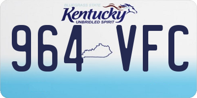 KY license plate 964VFC