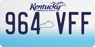 KY license plate 964VFF