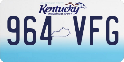 KY license plate 964VFG