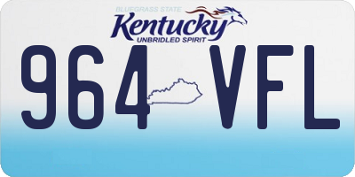 KY license plate 964VFL
