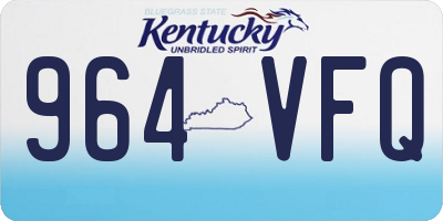 KY license plate 964VFQ