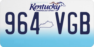 KY license plate 964VGB