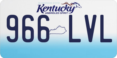 KY license plate 966LVL