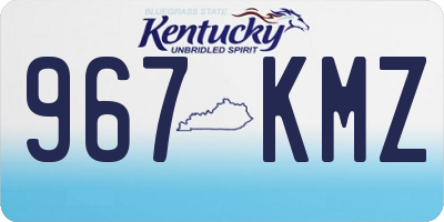 KY license plate 967KMZ