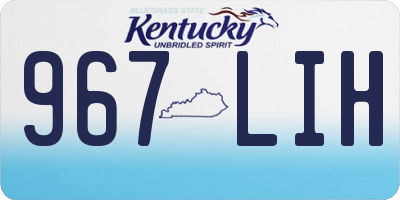 KY license plate 967LIH