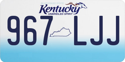 KY license plate 967LJJ