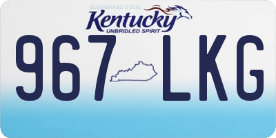 KY license plate 967LKG