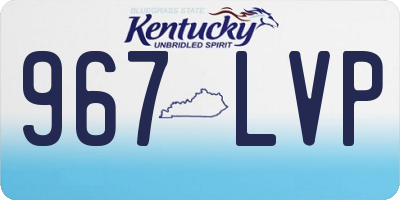 KY license plate 967LVP
