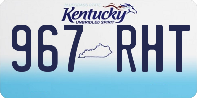 KY license plate 967RHT