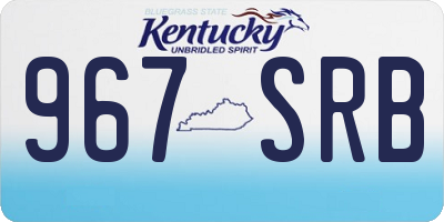KY license plate 967SRB