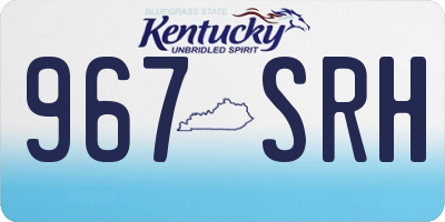 KY license plate 967SRH