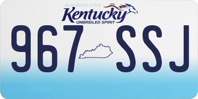 KY license plate 967SSJ