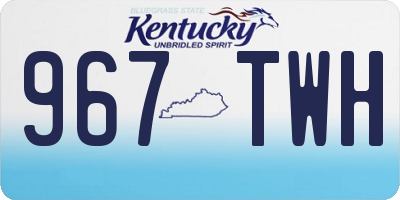 KY license plate 967TWH
