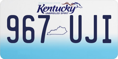 KY license plate 967UJI