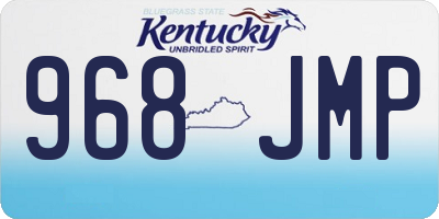 KY license plate 968JMP